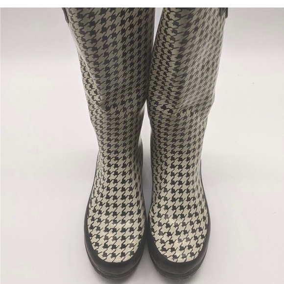 Sperry topsider houndstooth rain boots size 8, worn only once, great condition - Picture 2 of 14